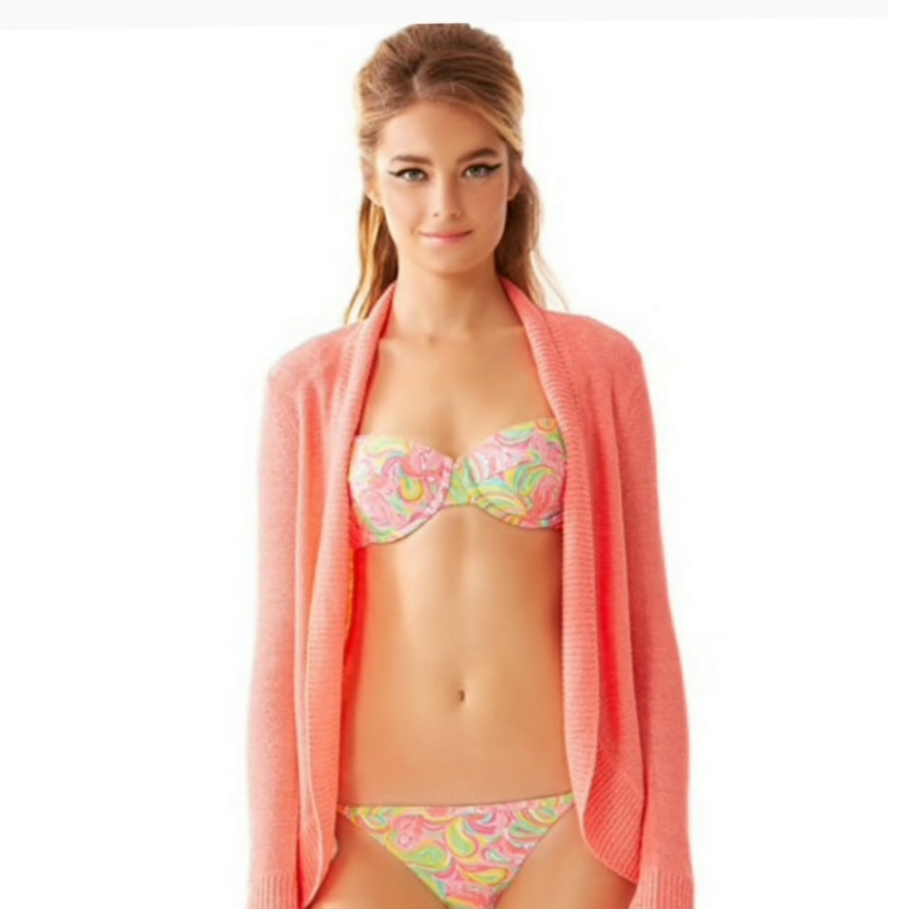 Lilly Pulitzer pink flamingo bikini size. S